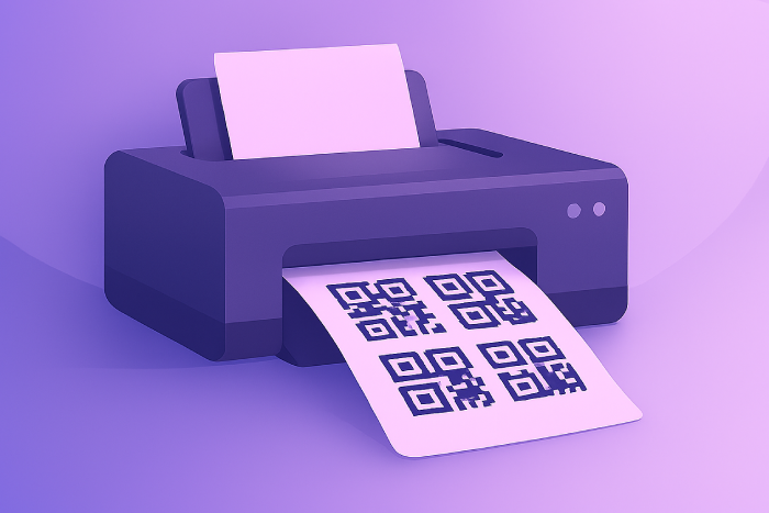Print QR label
